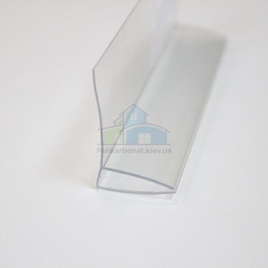 Купить Профиль пристенный Carboglass 8-10 мм прозрачный (6м)  в Киеве.