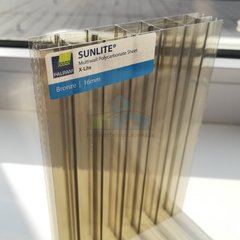Купить Поликарбонат сотовый Sunlite X-Lite 16 mm Bronze 2100x6000 мм  в Киеве.