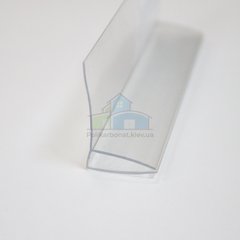 Купить Профиль пристенный Carboglass 4-6 мм прозрачный (6м)  в Киеве.