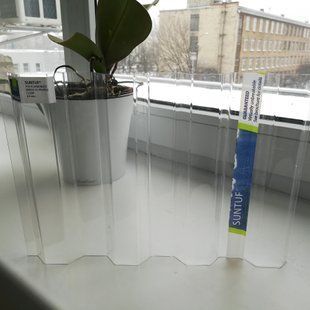 Купить Профилированный поликарбонат Suntuf Greca76 Прозрачный 1260x2000 мм  в Киеве.