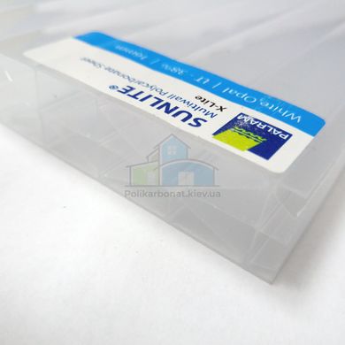 Купити Полікарбонат сотовий Sunlite X-Lite 16 mm White Opal 2100x6000 мм  в Києві.