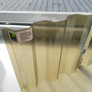 Купить Поликарбонат SUNTUF Embossed 0,8 мм Greca76 Бронза Колотый лёд 1060x3000 мм  в Киеве.
