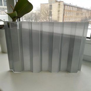Купить Поликарбонат профилированный SUNTUF Solar Control 0,8 мм Greca76 Серебро 1260x3000 мм  в Киеве.