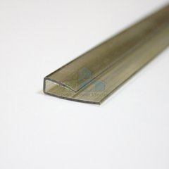 Купить Профиль торцевой Carboglass 4 мм бронза (2,1м)  в Киеве.